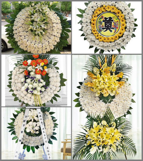 山东青岛黄岛区泊里镇口上村花圈速递